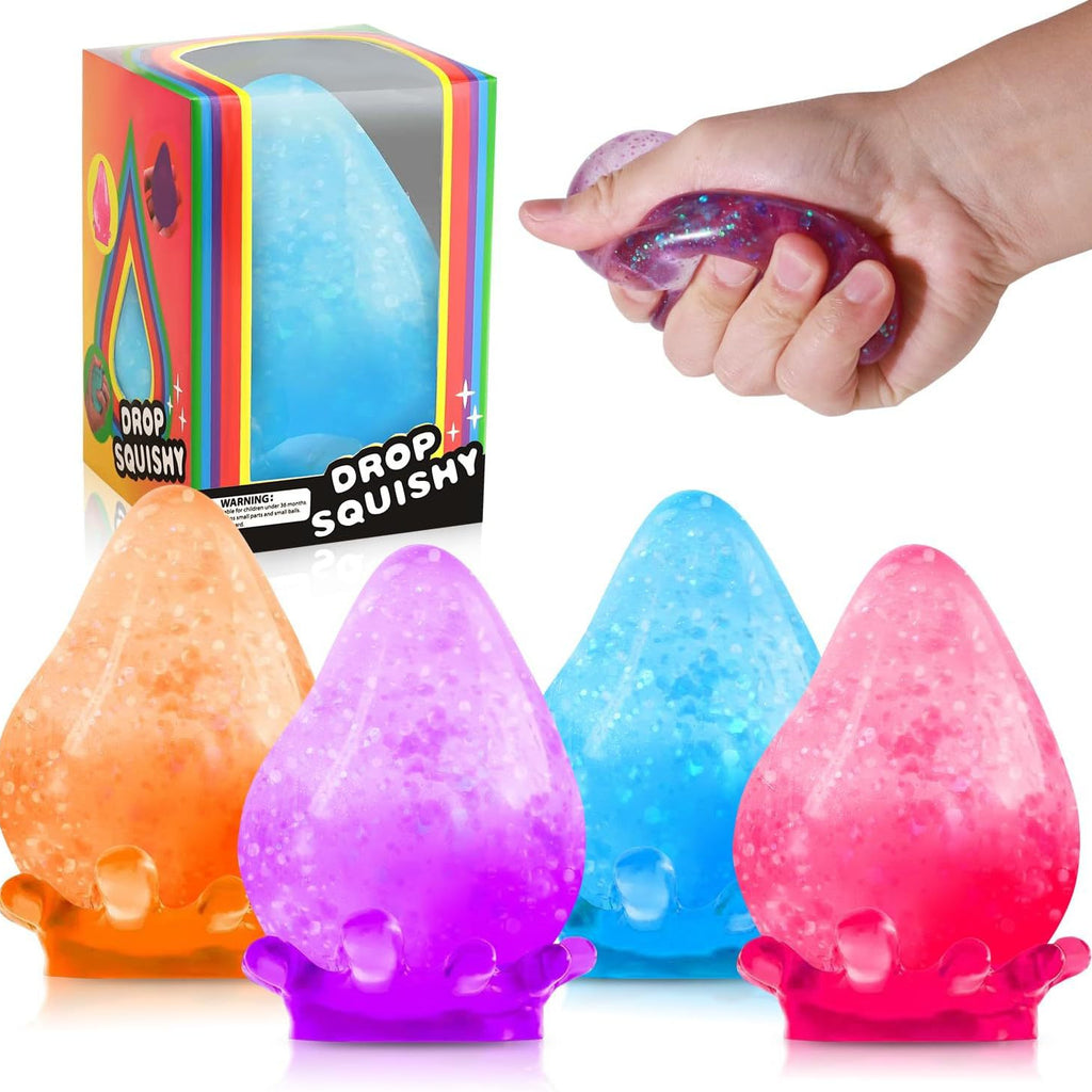 Water Drop Shape Sensory Stress Relief Squeeze Toy