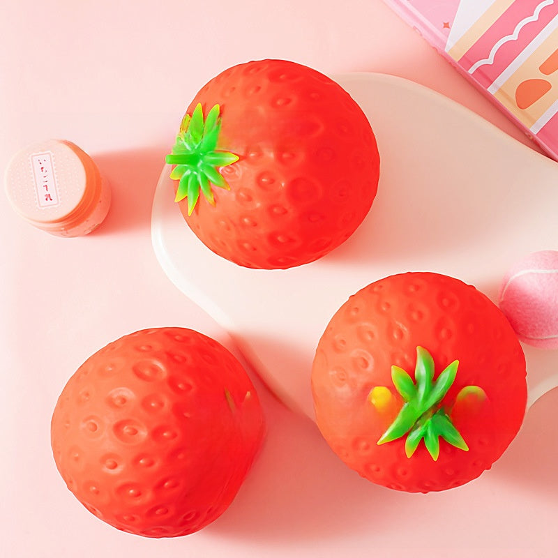 Simulation Strawberry Squeeze Stress Relief Toy