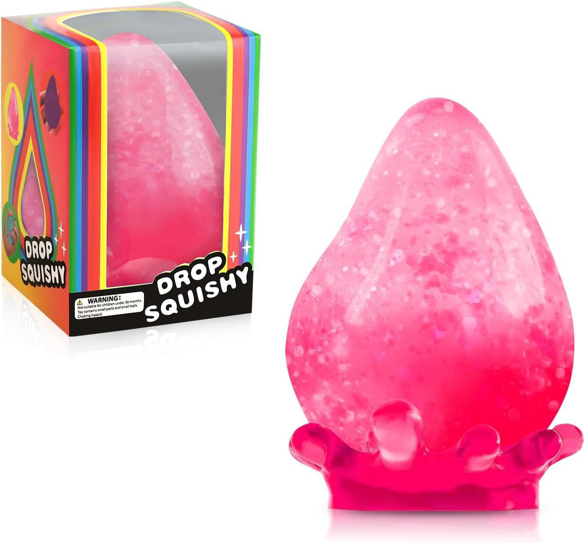 Water Drop Shape Sensory Stress Relief Squeeze Toy