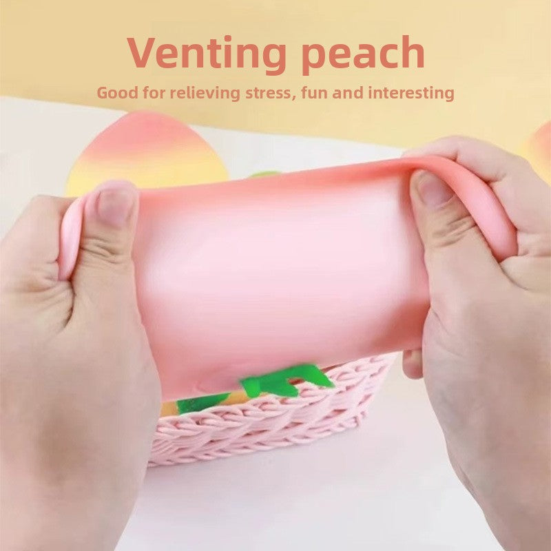 Simulation Peach Squeeze Ball Slow Rebound Stress Relief Toy